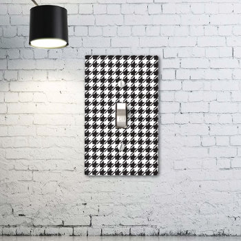 Classic Houndstooth Light Switch Cover by mangomoonstudio at Zazzle