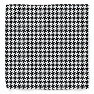 Classic houndstooth pattern Dogstooth check design Bandana