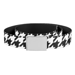 Classic houndstooth pattern Dogstooth check design Belt