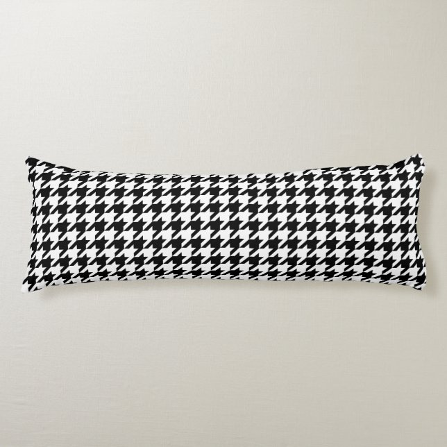 Classic houndstooth pattern Dogstooth check design Body Pillow (Front)