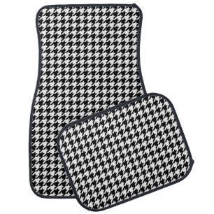 Classic houndstooth pattern Dogstooth check design Car Mat