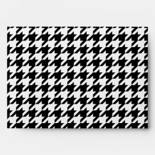 Classic houndstooth pattern Dogstooth check design Envelope