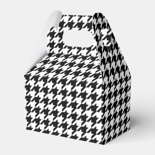 Classic houndstooth pattern Dogstooth check design Favor Boxes