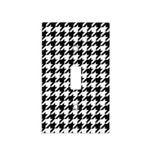 Classic houndstooth pattern Dogstooth check design Light Switch Cover