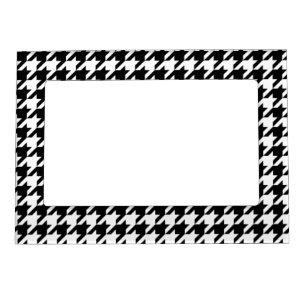 Classic houndstooth pattern Dogstooth check design Magnetic Frame