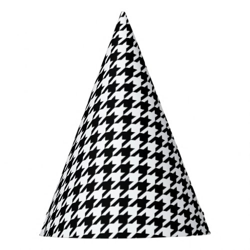 Classic houndstooth pattern Dogstooth check design Party Hat