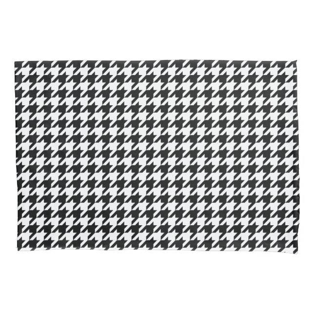 Classic houndstooth pattern Dogstooth check design Pillow Case (Front)