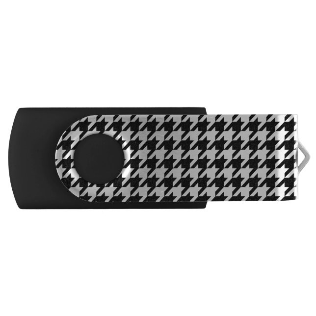 Classic houndstooth pattern Dogstooth check design USB Flash Drive (Front)
