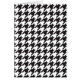 classic houndstooth style print cards