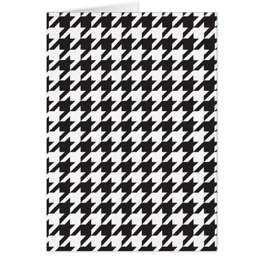 classic houndstooth style print cards (Front)