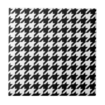 Classic Houndstooth Tile by Regella at Zazzle