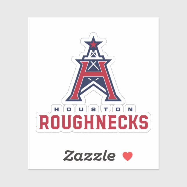 Classic Houston Roughnecks Merch Sticker (Sheet)