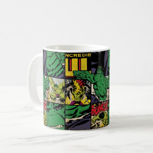 Classic Hulk Comic Book Pattern Coffee Mug