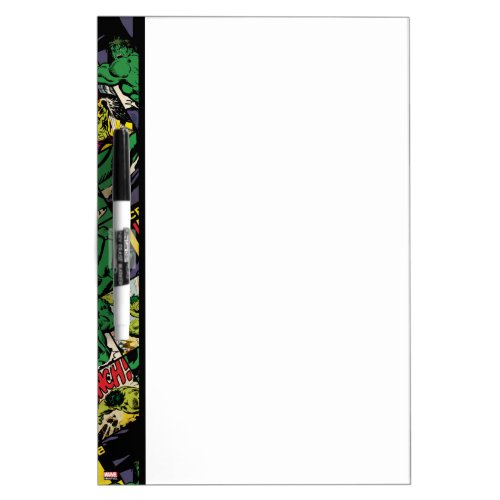 Classic Hulk Comic Book Pattern Dry Erase Board