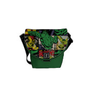 Classic Hulk Comic Book Pattern Messenger Bag at Zazzle
