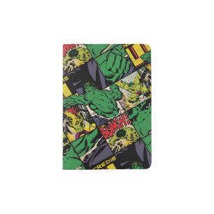 Classic Hulk Comic Book Pattern Passport Holder