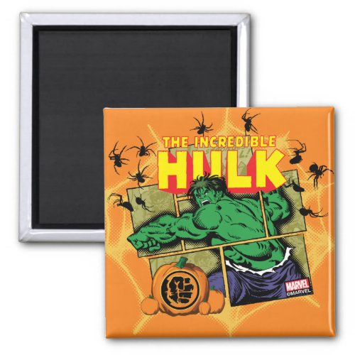 Classic Hulk Halloween Comic Panel Magnet
