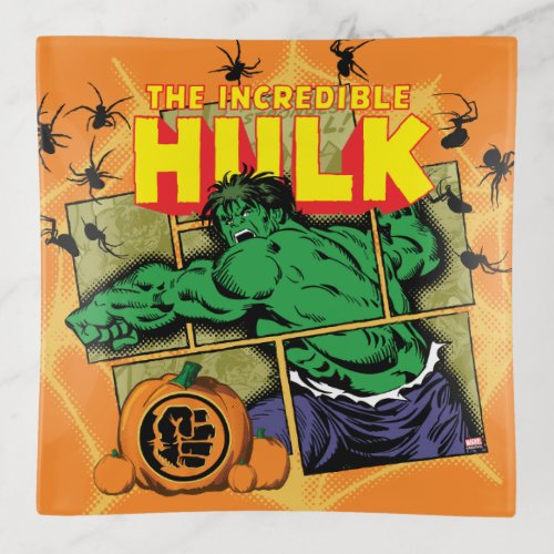 Classic Hulk Halloween Comic Panel Trinket Tray