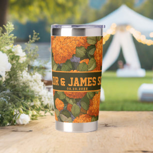 Classic Hydrangeas Travel Mugs For Summer Wedding Insulated Tumbler