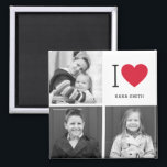 Classic I Heart Editable Color Custom Photo Magnet<br><div class="desc">Photo gifts make the best gifts! Easily personalized with your text and/or photo(s) for a custom look. Designed by Berry Berry Sweet,  Modern Stationery and Personalized Gifts. Visit our website at www.berryberrysweet.com to see our full product lines.</div>