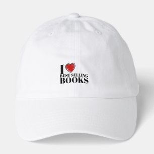 Classic "I Love Best Selling Books" Reader Design Hat