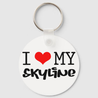 Classic "I Love My Skyline" design Keychain