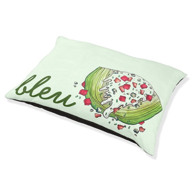 Classic Iceberg Lettuce Wedge Salad Food Foodie Pet Bed (Angled)