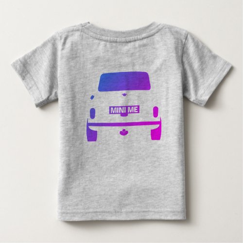 Classic Iconic British Austin mini car Baby T_Shirt