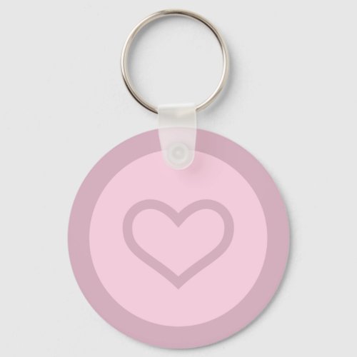 Classic Illustrated Heart CUSTOM COLOR Keychain