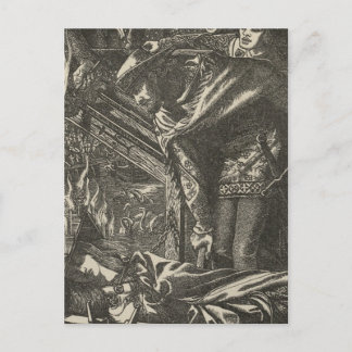 Classic Illustration for The Lady of Shalott Postcard
