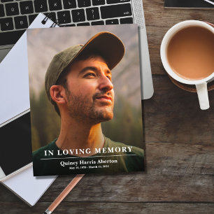 Classic In Loving Memory Memorial Program