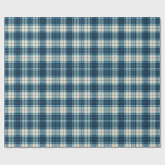 Classic Indigo Plaid Wrap Wrapping Paper