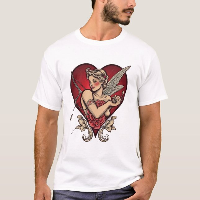 Classic Ink Love: Timeless Tattoo Tees" T-Shirt (Front)