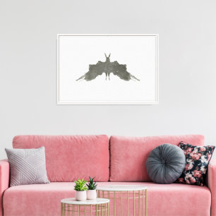 Classic Inkblots – Charcoal Series plate 5 Canvas Print