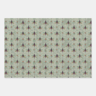 Classic Insects Pattern  Wrapping Paper Sheets