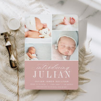 Classic Introduction | Multi Photo Birth Announcement