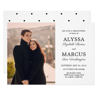 Classic Invite Wedding Rehearsal Dinner Engagement