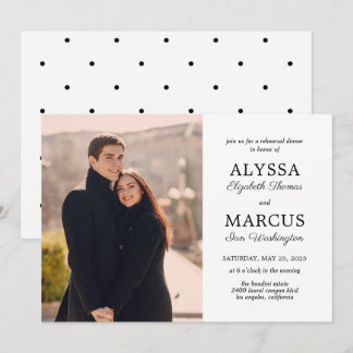 Classic Invite Wedding Rehearsal Dinner Engagement