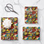 Classic Iron Man Comic Book Pattern Wrapping Paper Sheets