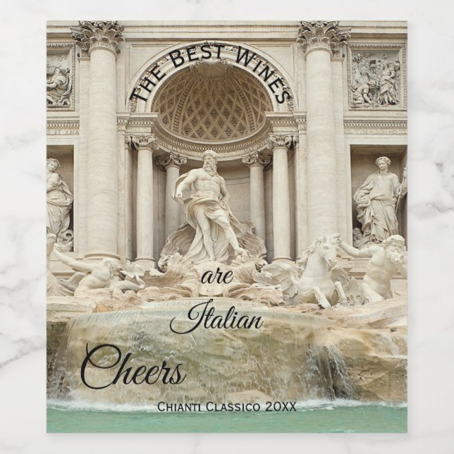 Classic Italian Wine Label (Single Label)