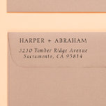 Classic Italic Wedding Couple Names Return Address Self-inking Stamp<br><div class="desc">Minimalist and simple wedding return address self-inking rubber stamps. This design features your names in classic serif capitals and your address details in italic typography. Simply add your names and address to all your wedding, announcement, RSVP, or home mail envelopes. Feel free to message me if you have any questions...</div>