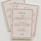 Classic Ivory and Burgundy Wedding Details  Enclosure Card