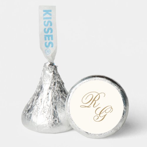 Classic Ivory and Gold Timeless Wedding Hershey®'s Kisses®