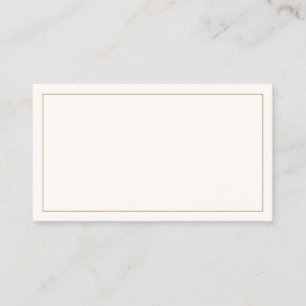 Classic Ivory and Gold Timeless Wedding Place Card
