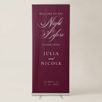 Classic Ivory Burgundy Wedding The Night Before