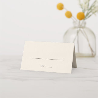 Classic Ivory Wedding Place Card