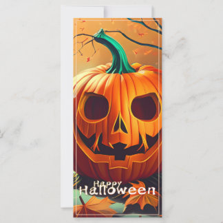 Classic Jack-o-Lantern Autumn Forest Scene