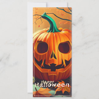 Classic Jack-o-Lantern Autumn Forest Scene