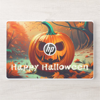 Classic Jack-o-Lantern Autumn Forest Scene HP Laptop Skin