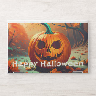 Classic Jack-o-Lantern Autumn Forest Scene HP Laptop Skin